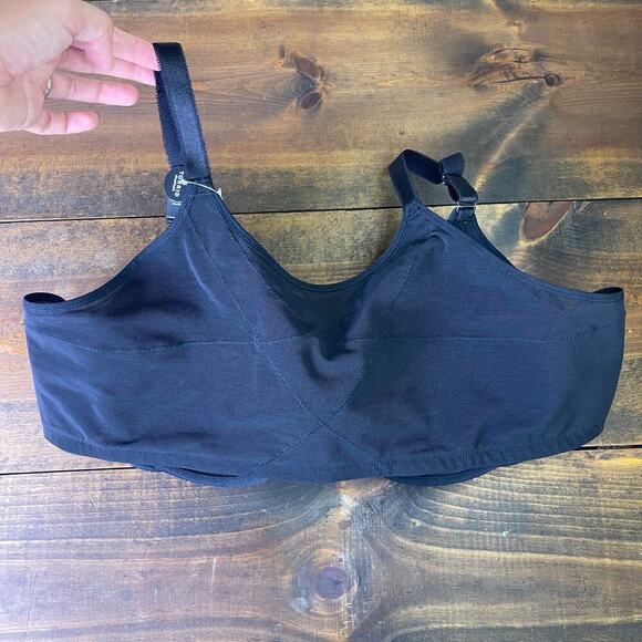 Torrid Ultimate Smoothing T-Shirt Front-Close Bra Black Mesh Back Women's 48 B - Picture 12 of 12